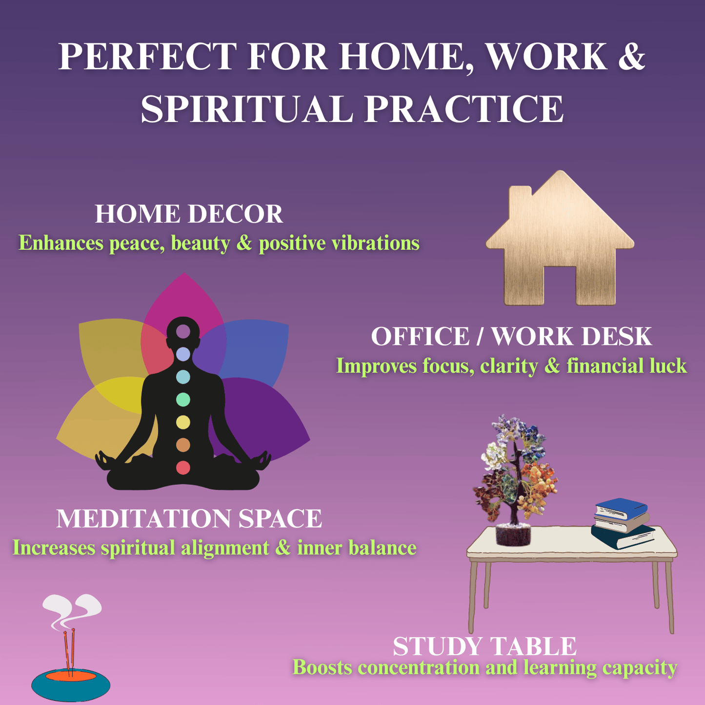 Seven Chakra Crystal Tree (Improve Health, Wealth and Relationships)